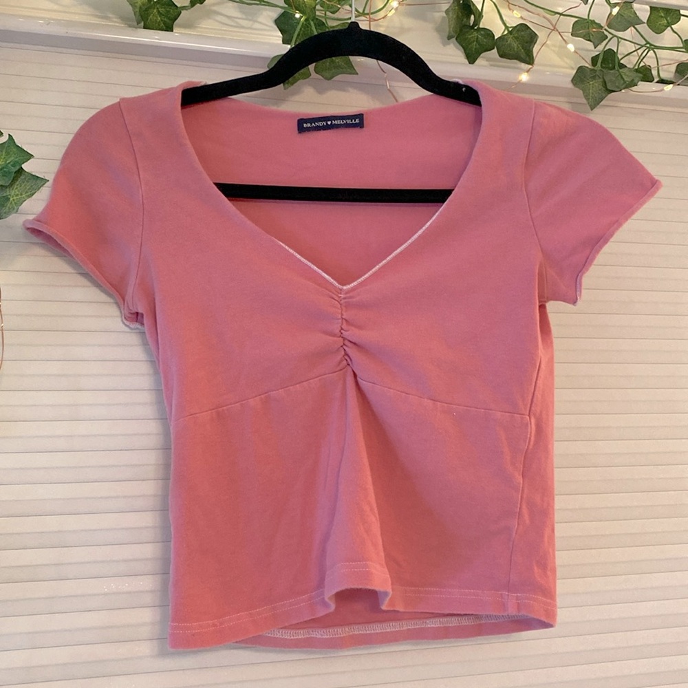 RARE Brandy Melville Pink Top